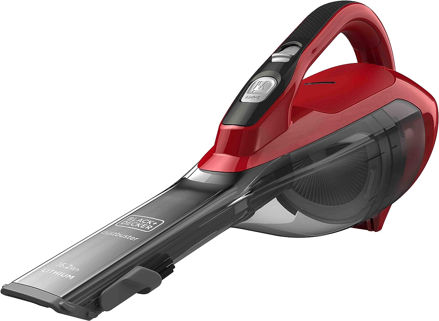 Безжична ръчна прахосмукачка Black+Decker DVA315J, 10.8V, 893 л/мин., Червена с черно