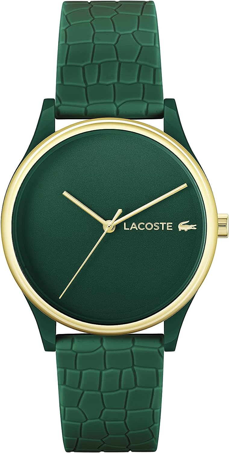 Дамски часовник Lacoste 2001247, 36мм диаметър, 18мм ширина на каишката, 5 ATM водоустойчивост, Зелено със златисто