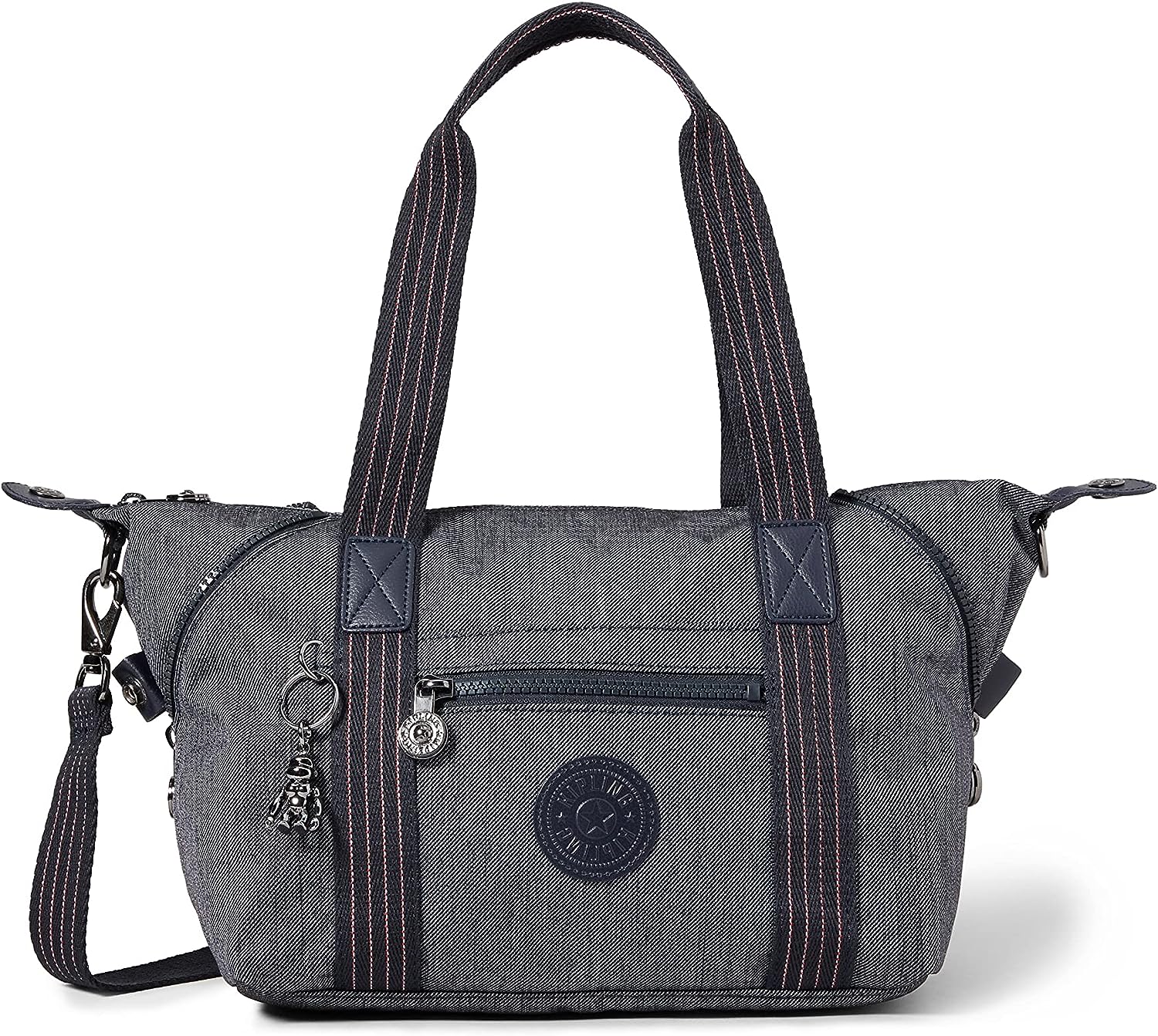 Дамска чанта Kipling Peppery, 27 x 15 x 24 см, 9.5 литра капацитет, Водоотблъскващо покритие, Сива