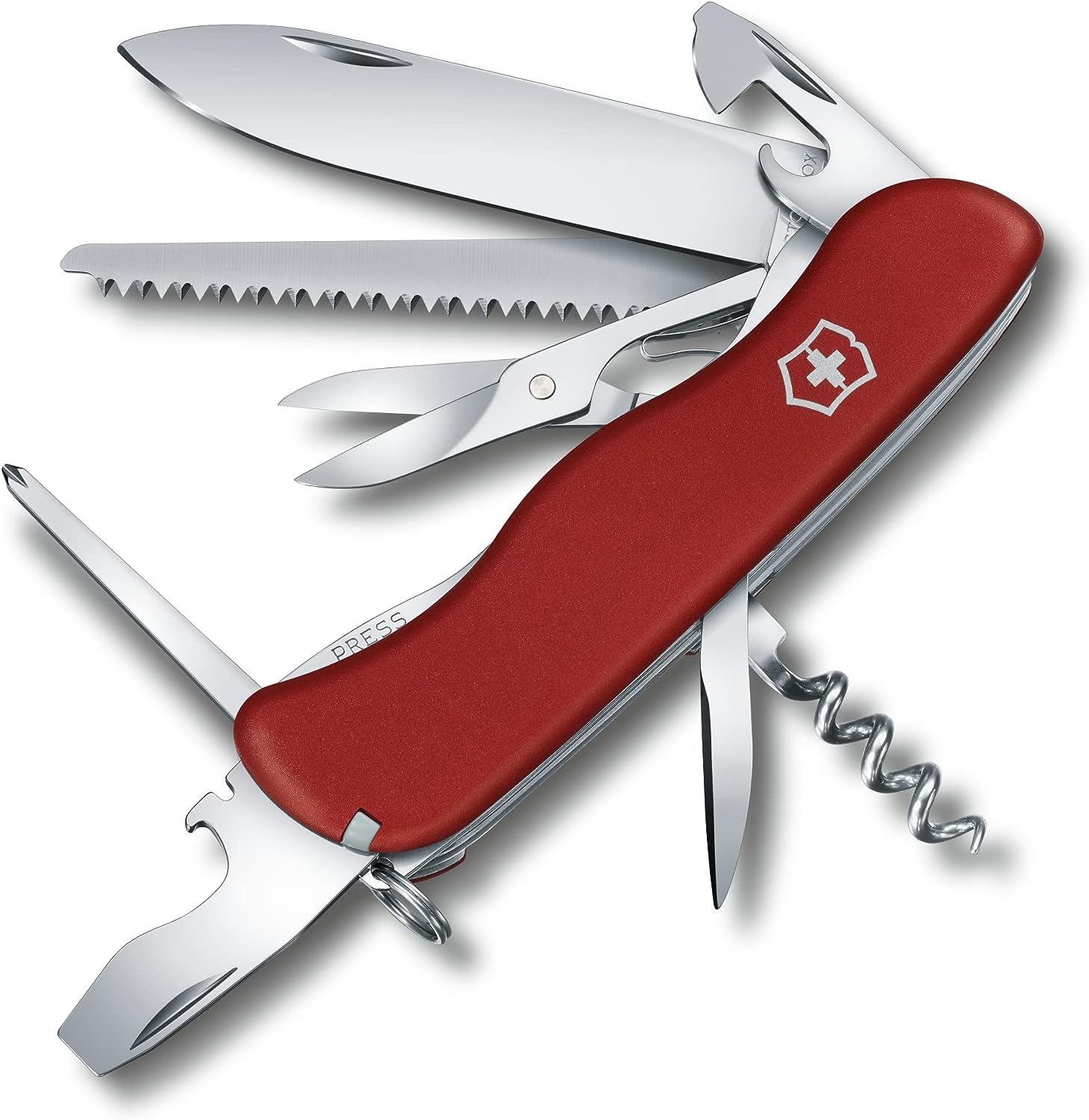 Джобен нож Victorinox Outrider, С 14 функции, 156 гр., Висококачествена изработка, Червен