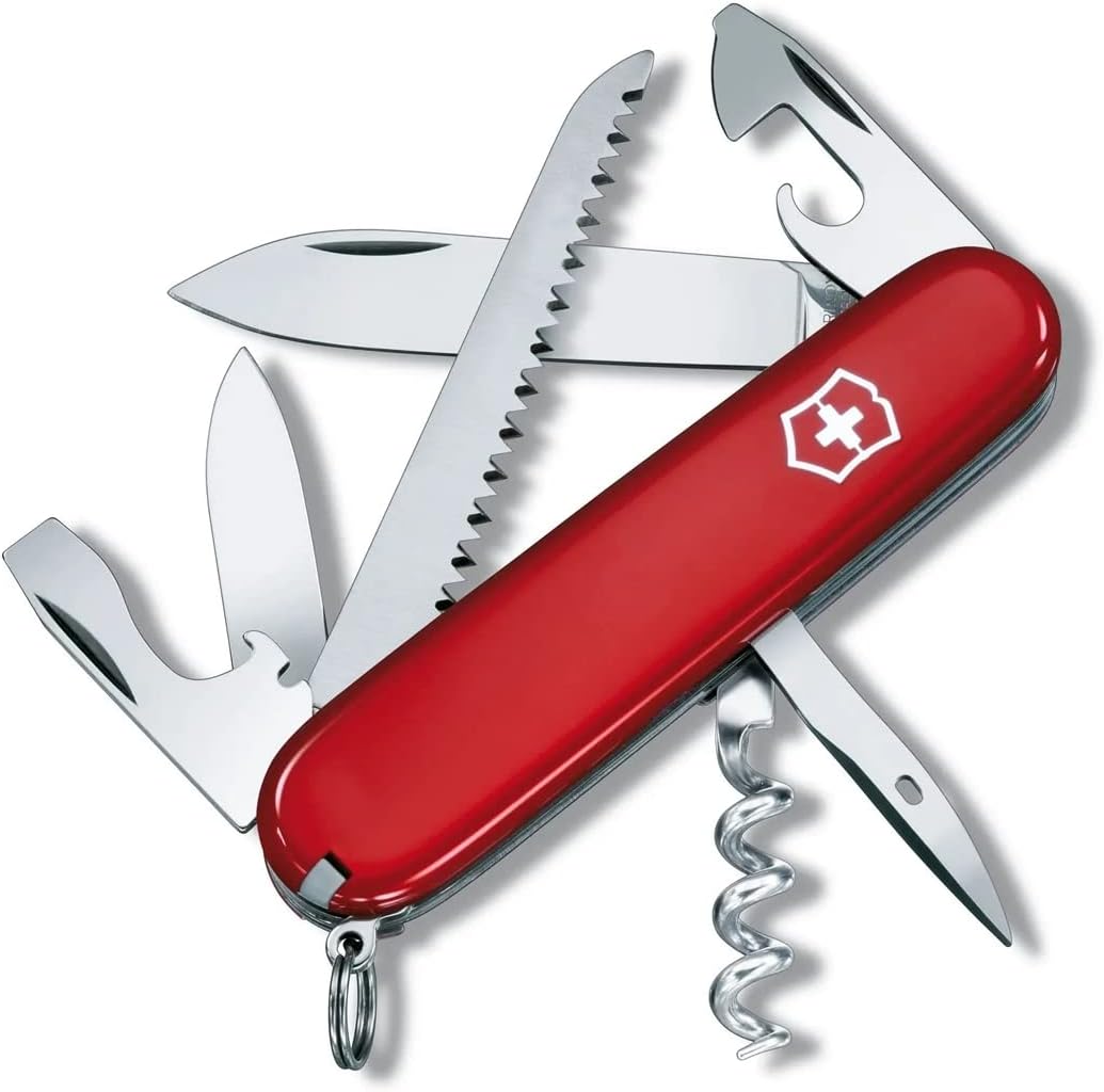 Джобен нож Victorinox Camper, С 13 функции, Висококачествена изработка, Червен