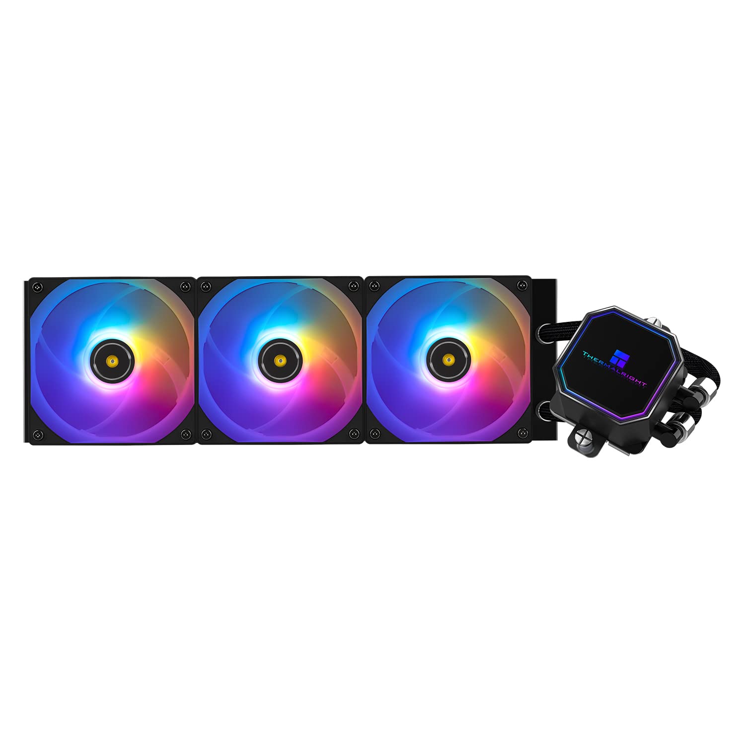 Охладител Thermalright Frozen Prism360, 3x 120 мм PWM, 3300 RPM, 3 x TL-E12, Водно охлаждане, Черен