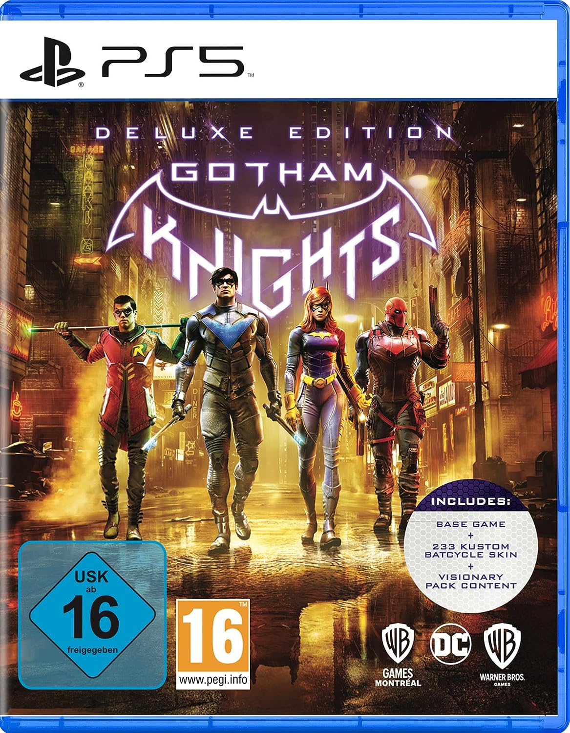 Видеоигра Gotham Knights (Deluxe Edition), За PlayStation 5, Мултиплейър Екшън RPG игра, Batcycle Skin DLC