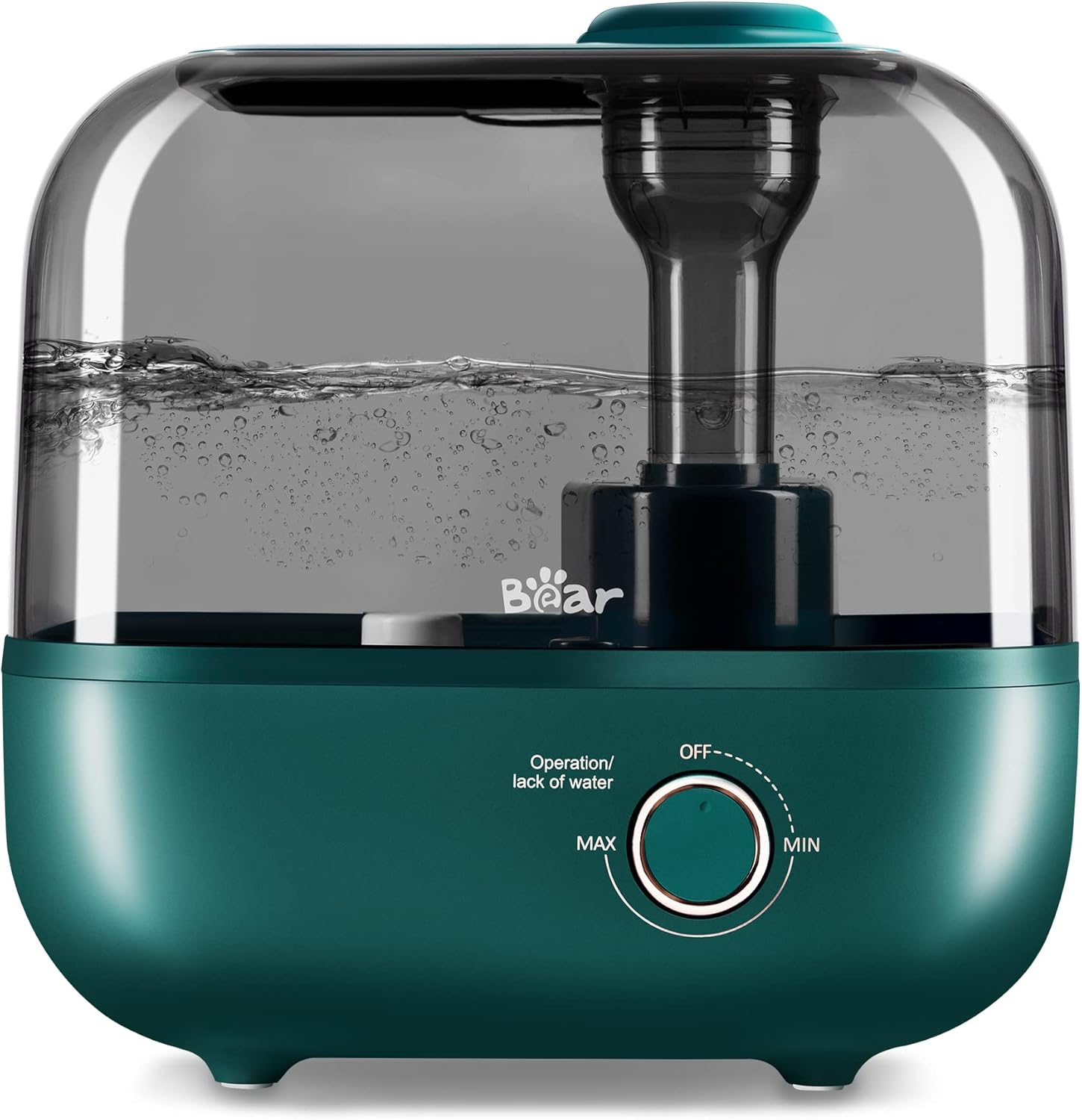 Овлажнител за въздух BEAR 5L с горно пълнене, 28 dB ултра тих за бебета и растения, 35 часа работа, с тава за ароматерап...