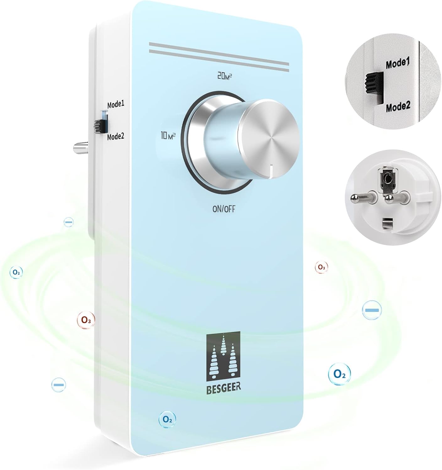 Озонатор за пречистване на въздух, стерилизатор и неутрализатор на миризми, пречистител за въздух, генератор на озонатор...