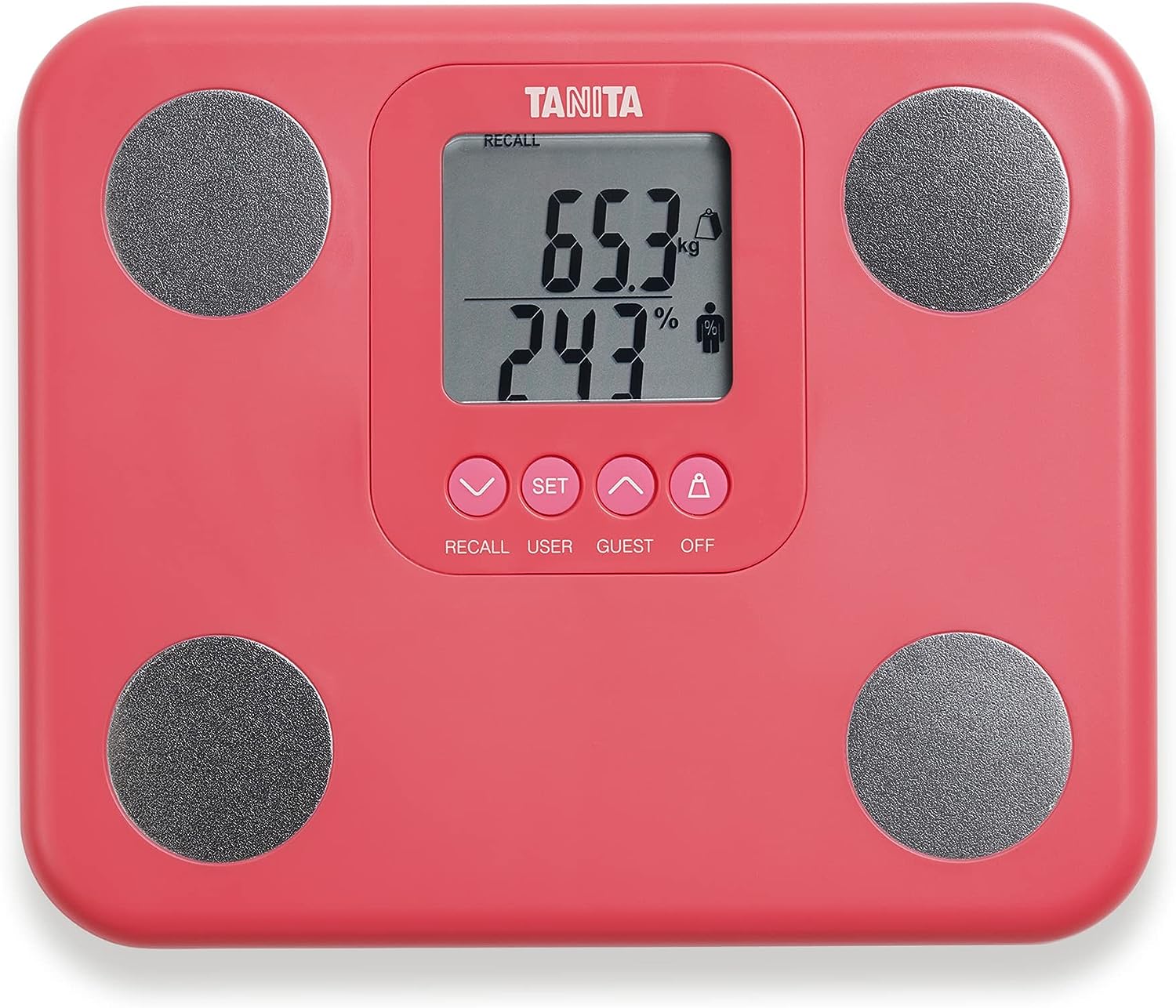 Кантар за телесно тегло Tanita BC-730, До 150 кг, Дисплей с 9 измервания, Анализ на тяло Inerscan, 26 x 21.6 x 3.3 см, Р...
