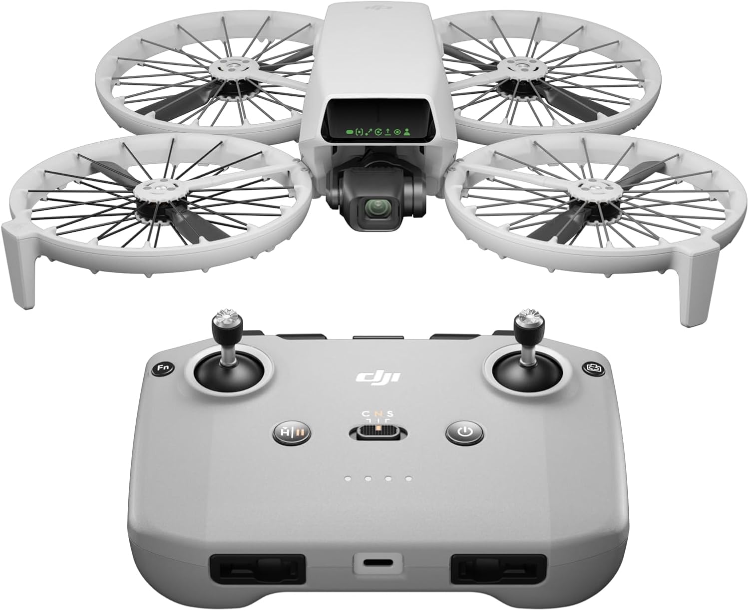 DJI Flip - Мини дрон с камера 4K за възрастни, под 249 г, Follow-Me, 13 км HD предаване, ръчен старт, автоматично връщан...