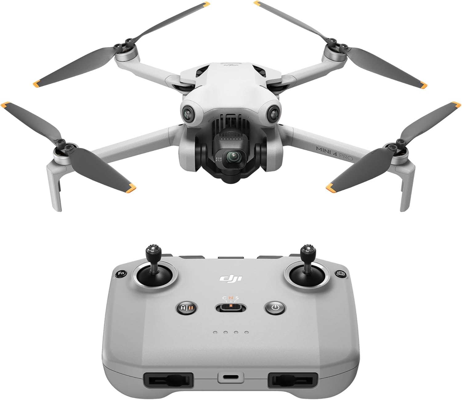 DJI Mini 4 Pro (DJI RC-N2 дистанционно управление), сгъваем мини дрон с 4K HDR видеокамера за възрастни, под 8,5 унции, ...