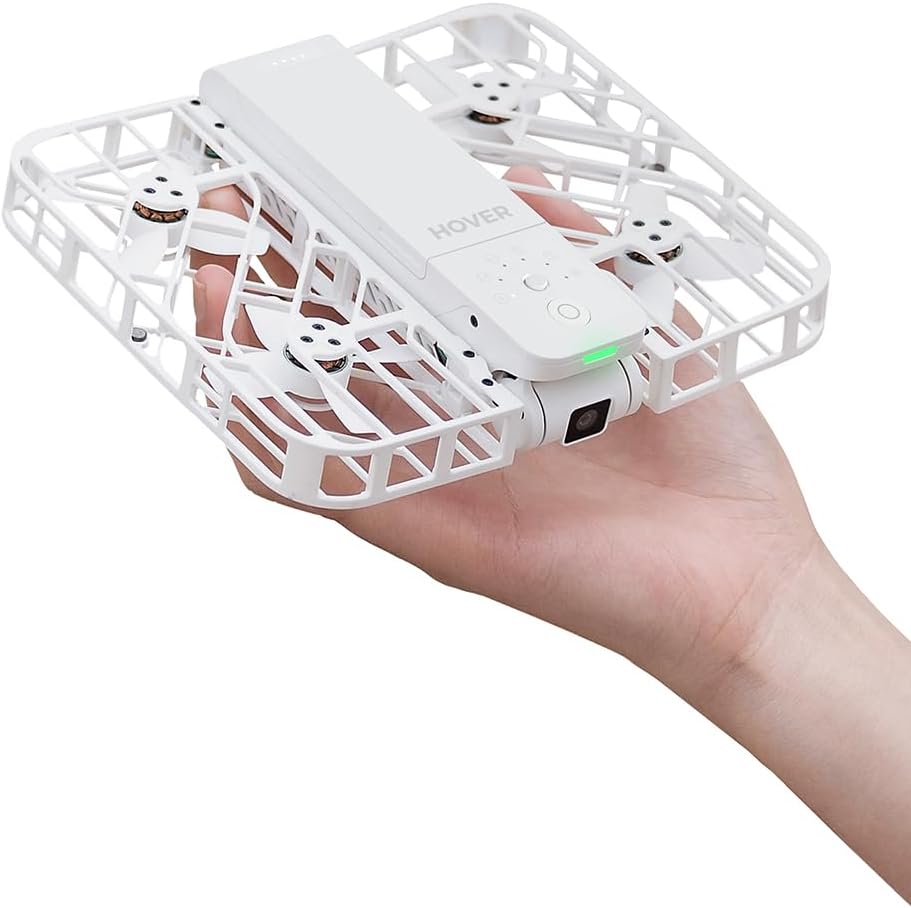Самолетяща се камера HOVERAir X1, джобен размер, HDR видеозапис, интелигентен маршрут на полета, режим „Следвай ме“, сгъ...