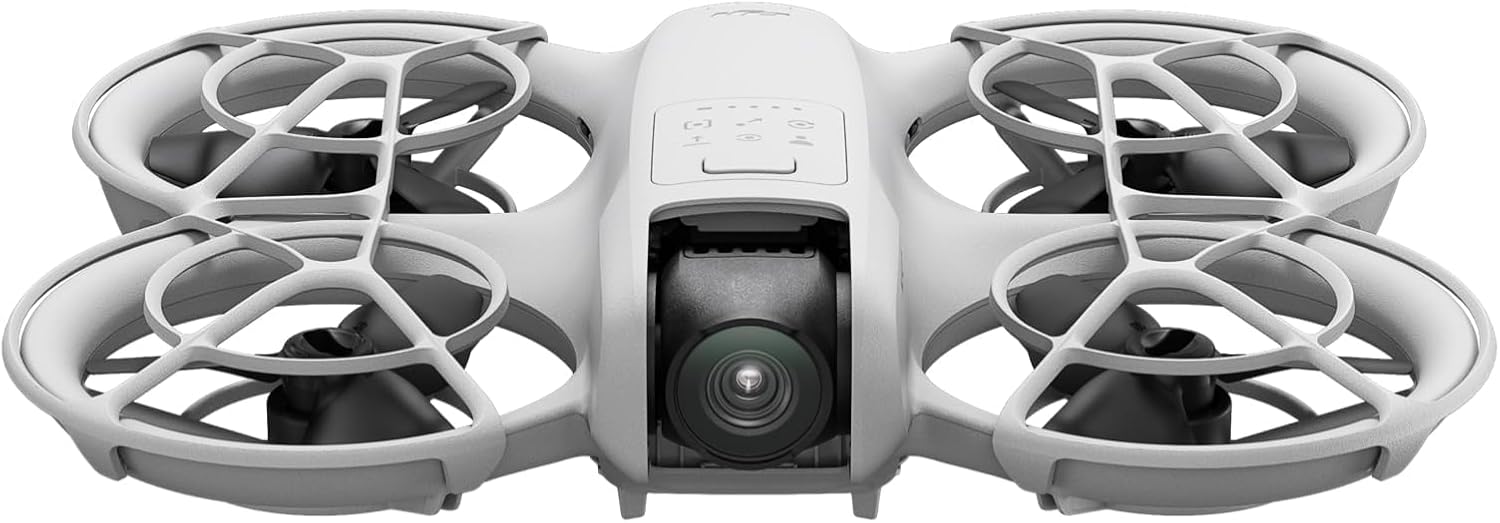 DJI Neo Mini Drone с камера 4K UHD за възрастни, 135 г, самолетящ се дрон, проследяване на мотиви, ръчен старт, бързи сн...