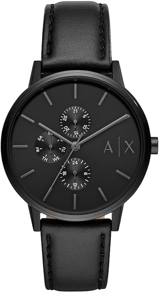 Мъжки часовник Armani Exchange AX2719, 42мм диаметър, 20мм ширина на каишката, 10 ATM водоустойчивост, Черен