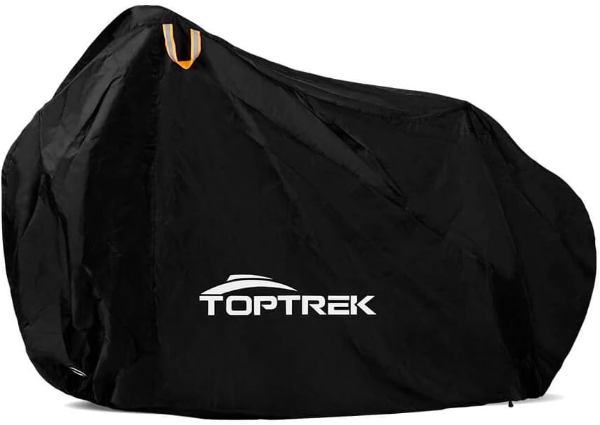 Покривало за велосипед Toptrek, 200 x 110 x 70 см, Водоустойчиво, 210T Oxford плат, 100% защита, Черно