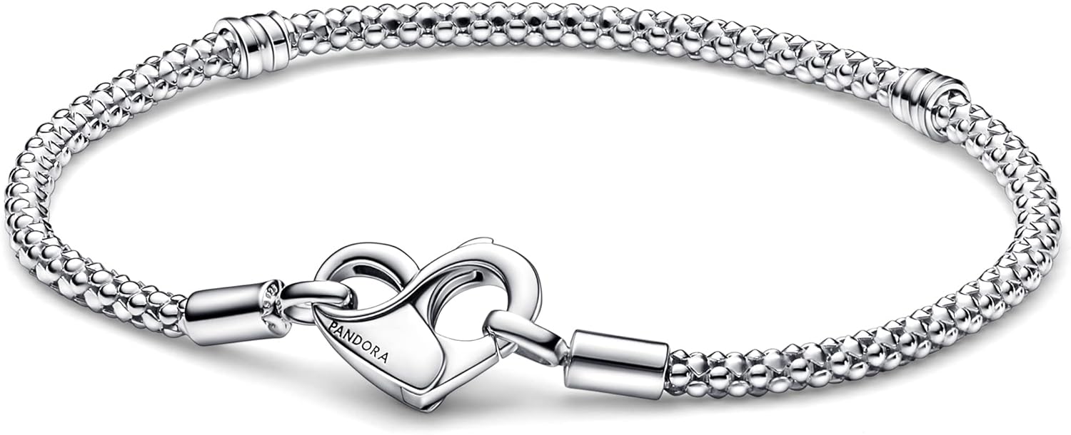 Дамска гривна Pandora Women's Charm Bracelet, 23 см, Сребро 925, Идеален подарък, Гъвкава верижка, Сребриста