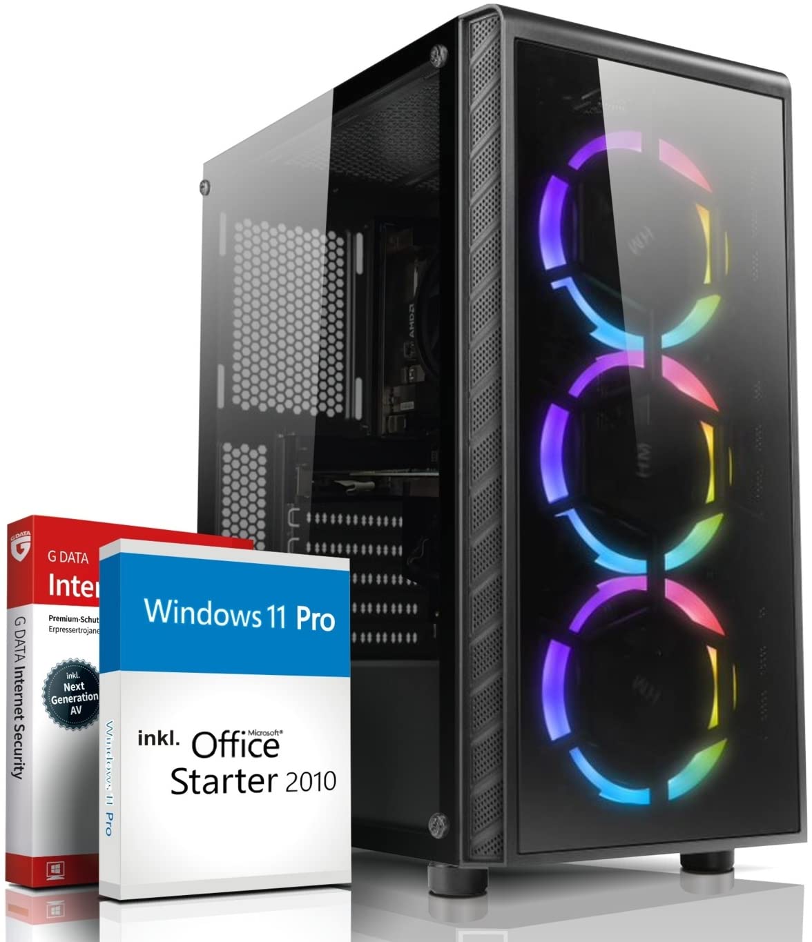 Геймърски компютър, AMD Ryzen 7 4700S, Geforce RTX 3060 12GB DDR6, 1TB SSD, 16GB GDDR6 RAM, Windows 11 Pro, Office 2010