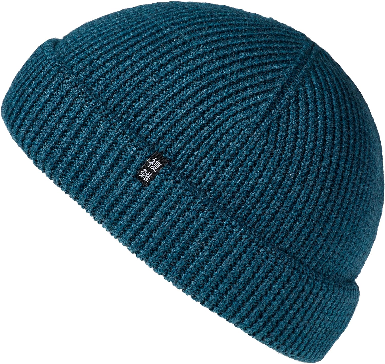 Мъжка шапка Enter the Complex, 100% мериносова вълна, Fisherman Beanie, Oeko-Tex сертифицирана, Синя