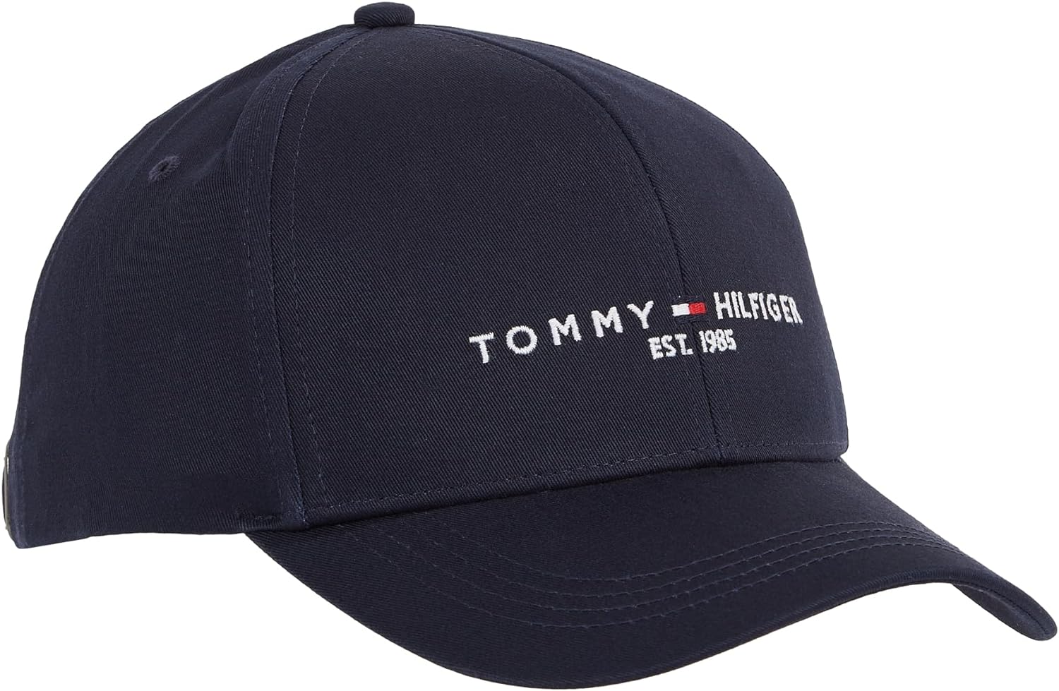 Мъжка шапка с козирка Tommy Hilfiger, 100% памук, Висококачествена изработка, Регулируем размер, Тъмносиня