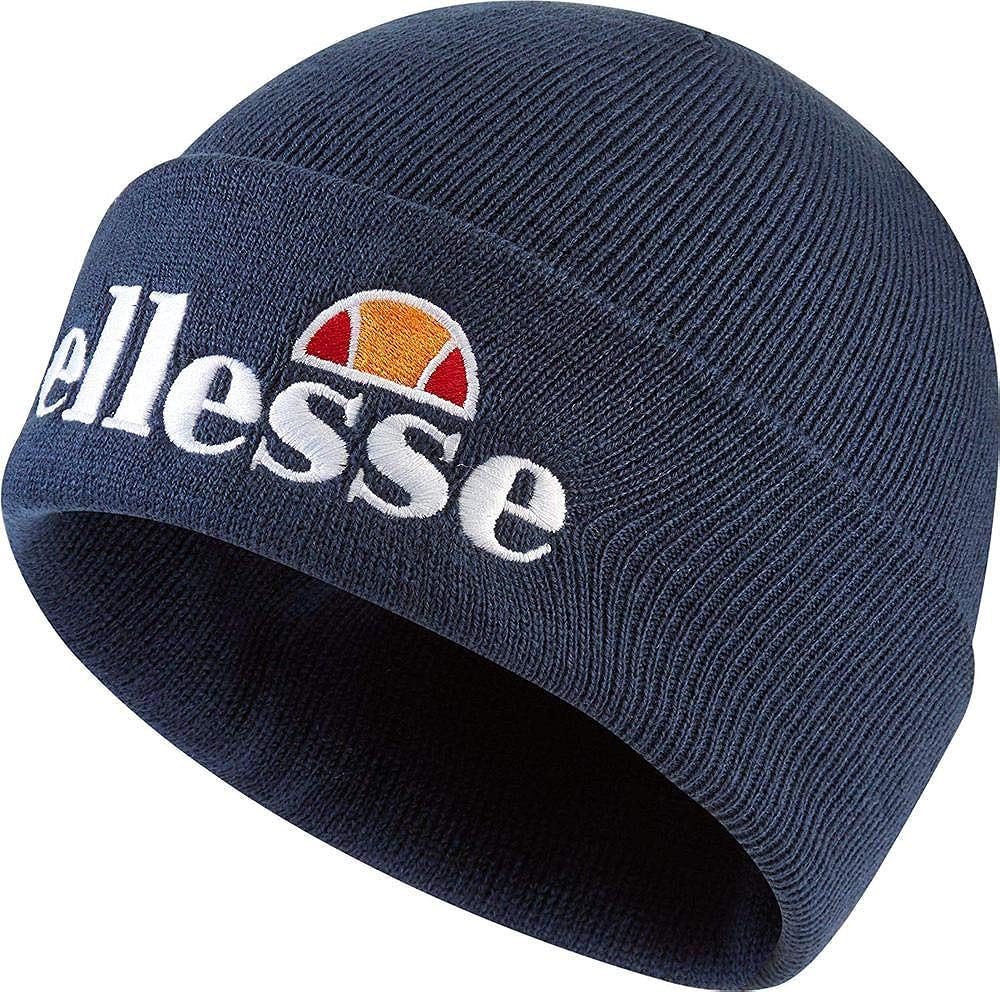 Мъжка зимна шапка Ellesse, Висококачествена изработка, Бродирано лого, Обърната периферия, Синя