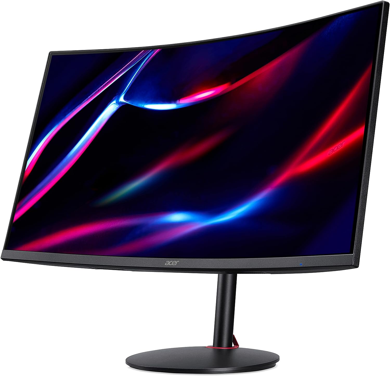 Геймърски монитор Acer Nitro XZ322QU S, 31.5" QHD 165Hz, Извит 1500R ...