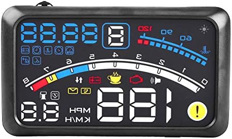 Keenso автомобилен Head Up дисплей, универсален автомобилен 5.5-инчов 12V HUD GPS дисплей за скоростомер, автомобилен F4...