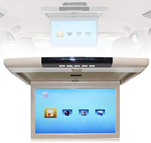 Автомобилен тавански монитор с отваряем екран, 17.3-инчов 16:9 ултратънък цифров TFT екран, 1080p видео, плейър за кола,...