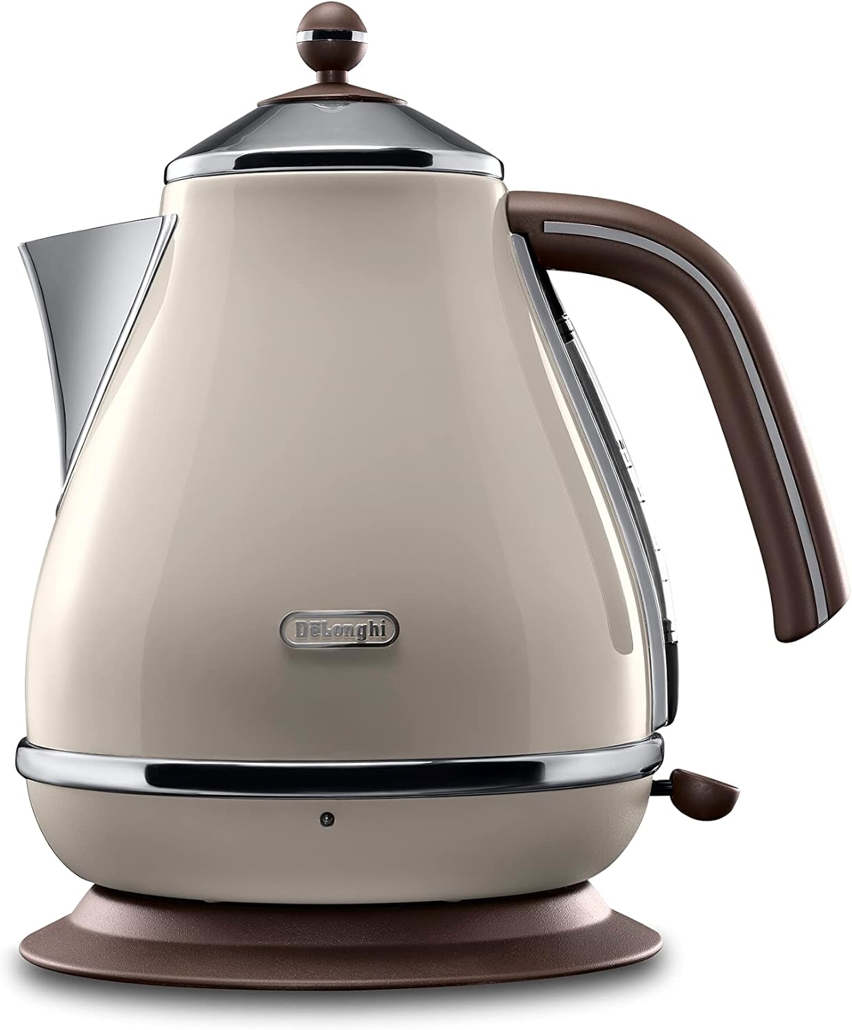 Електрическа кана DeLonghi KBOV 2001, 1.7 литра, 2000 W, 360° въртяща се основа, Бежова