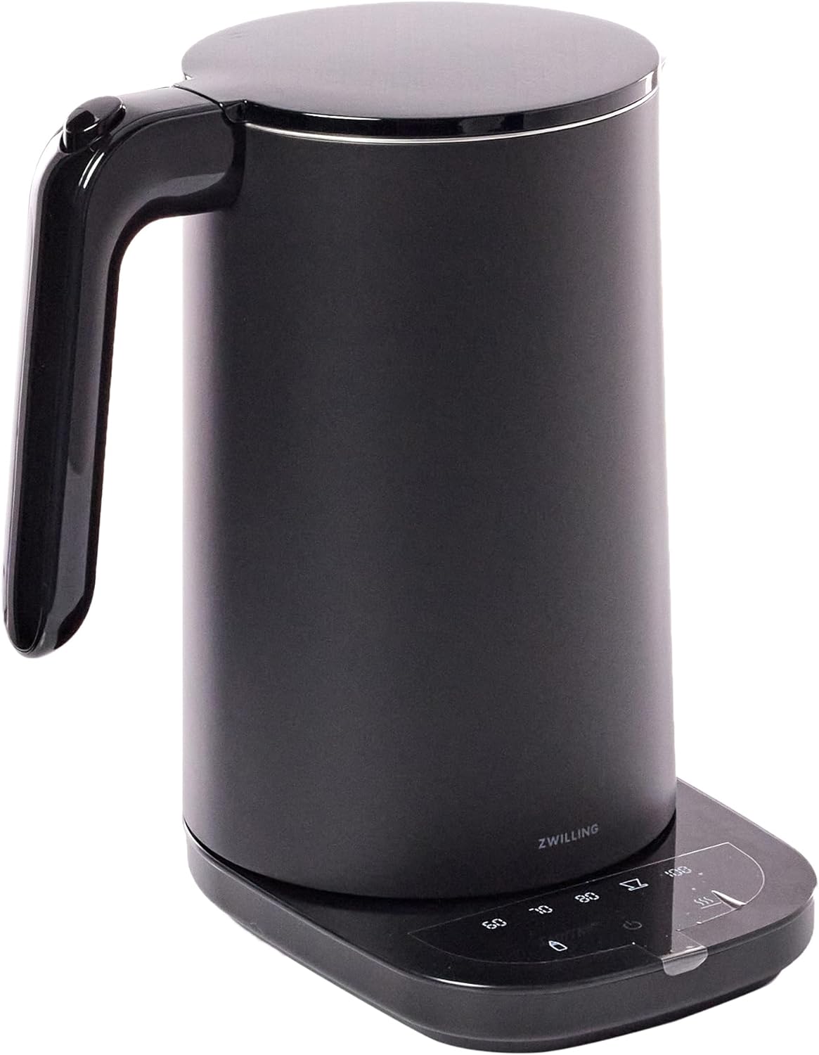 Електрическа кана Zwilling Enfinigy Pro, 1.2 л, 1850 W, Двоен корпус, 360° въртяща се основа, Сензорен контрол, Черна