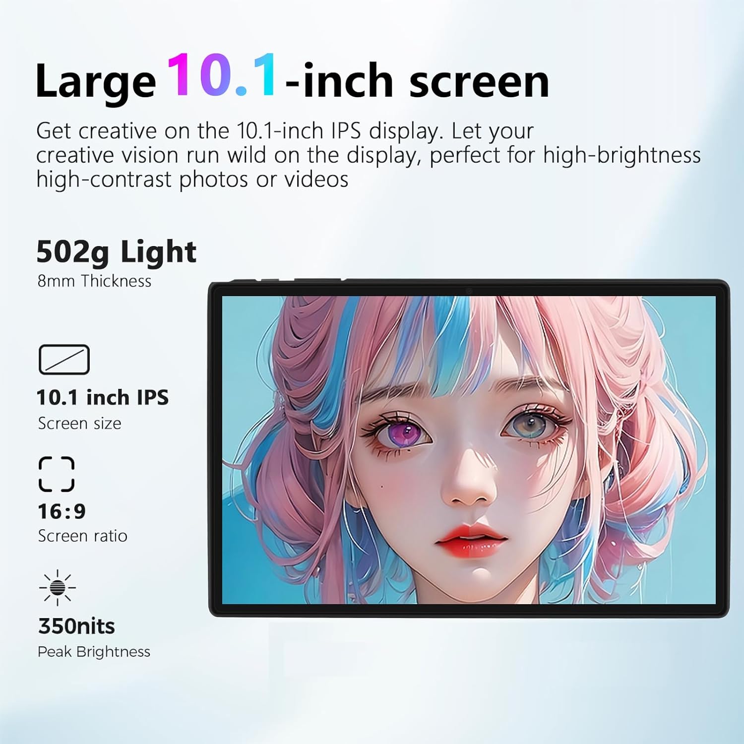 Таблет GOODTEL G10, 10.1" IPS, Wi-FI, Клавиатура + мишка, Bluetooth 5.0 ...