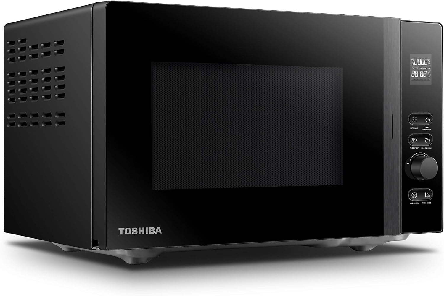 Микровълнова фурна Toshiba MV-AM20T, 800W, 20 л, 5 нива на мощност, 12 програми, Лесно почистване, Размразяване, Черна