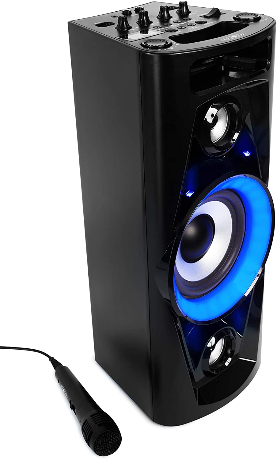 Аудио система Reflection PS07BT, 320W RMS, Bluetooth, USB-A 2.0, AUX, Караоке, DJ система, Микрофон, Черна