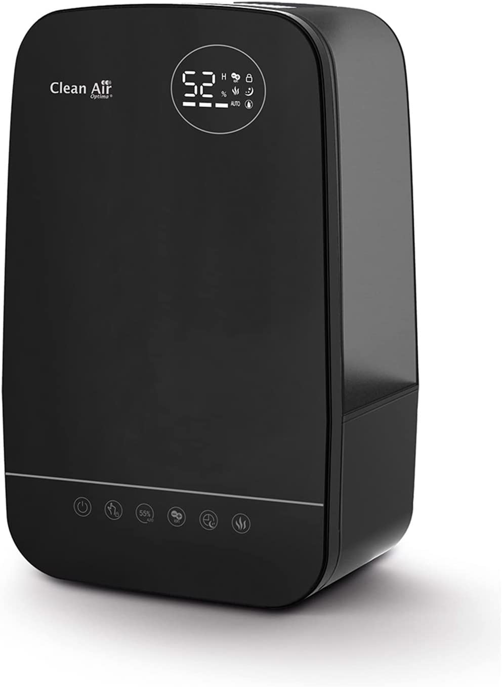Овлажнител Clean Air Optima CA-606B, Капацитет от 5.5 литра, До 65 m2, 480 мл/ч., Дистанционно управление, Черен