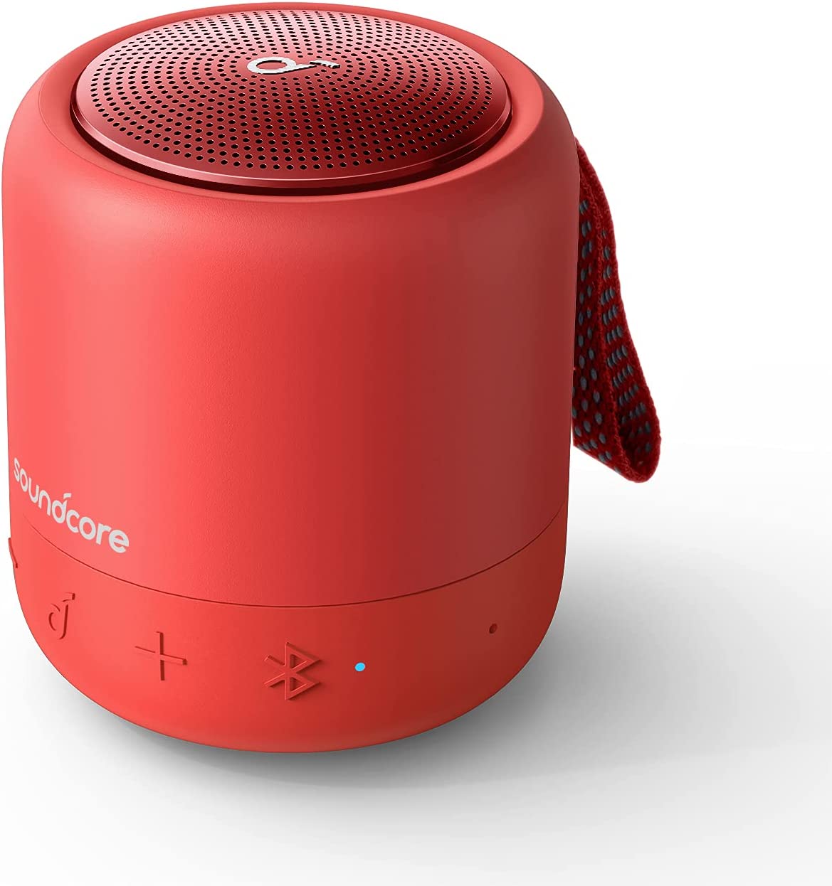 Преносима колонка Soundcore by Anker Mini 3, IPX7 защита от вода, BassUp технология, Bluetooth, Червена