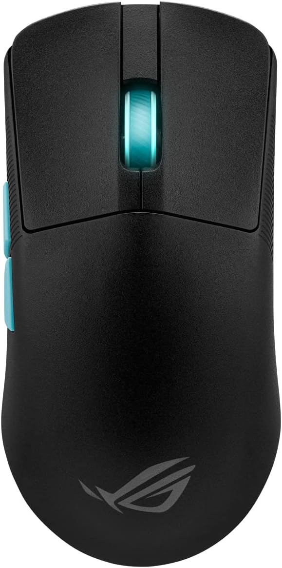 Безжична геймърска мишка ASUS ROG Harpe Ace Aim Lab Edition, 36000 DPI, 5 бутона, Оптична, RF, Bluetooth, Черна