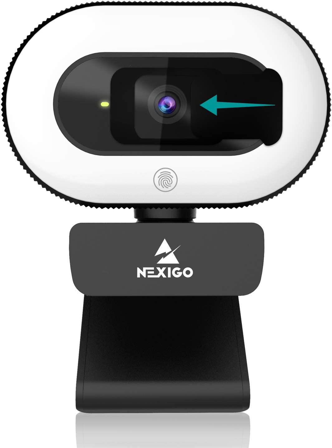 Уеб камера NexiGo N930E, Full HD, Вграден микрофон, Автофокус, Капак за сигурност, Вградена светлина с 3 нива, Черна