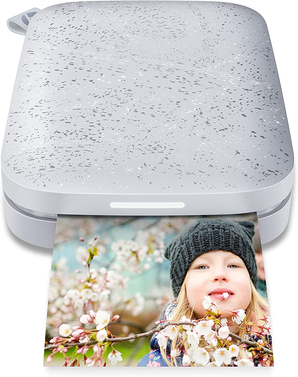 Фотопринтер HP Sprocket 200, Bluetooth, USB-A 2.0, Цинков печат, Цветен, Портативен, 300х400 DPI, Сив