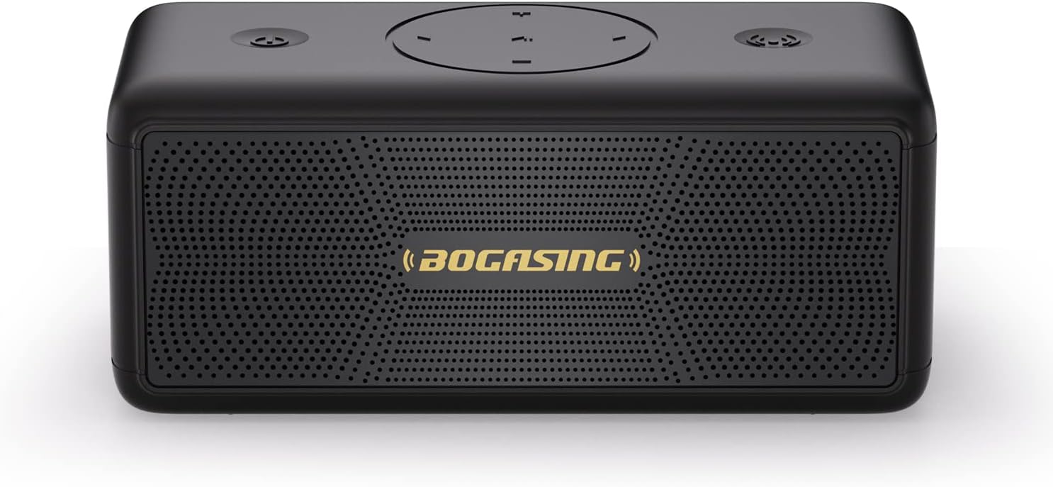 Преносима колонка BOGASING М5, 40W RMS, Bluetooth, USB-A 2.0, AUX, Micro SD, IPX7 защита от вода, EQ, 360° звук, Черна