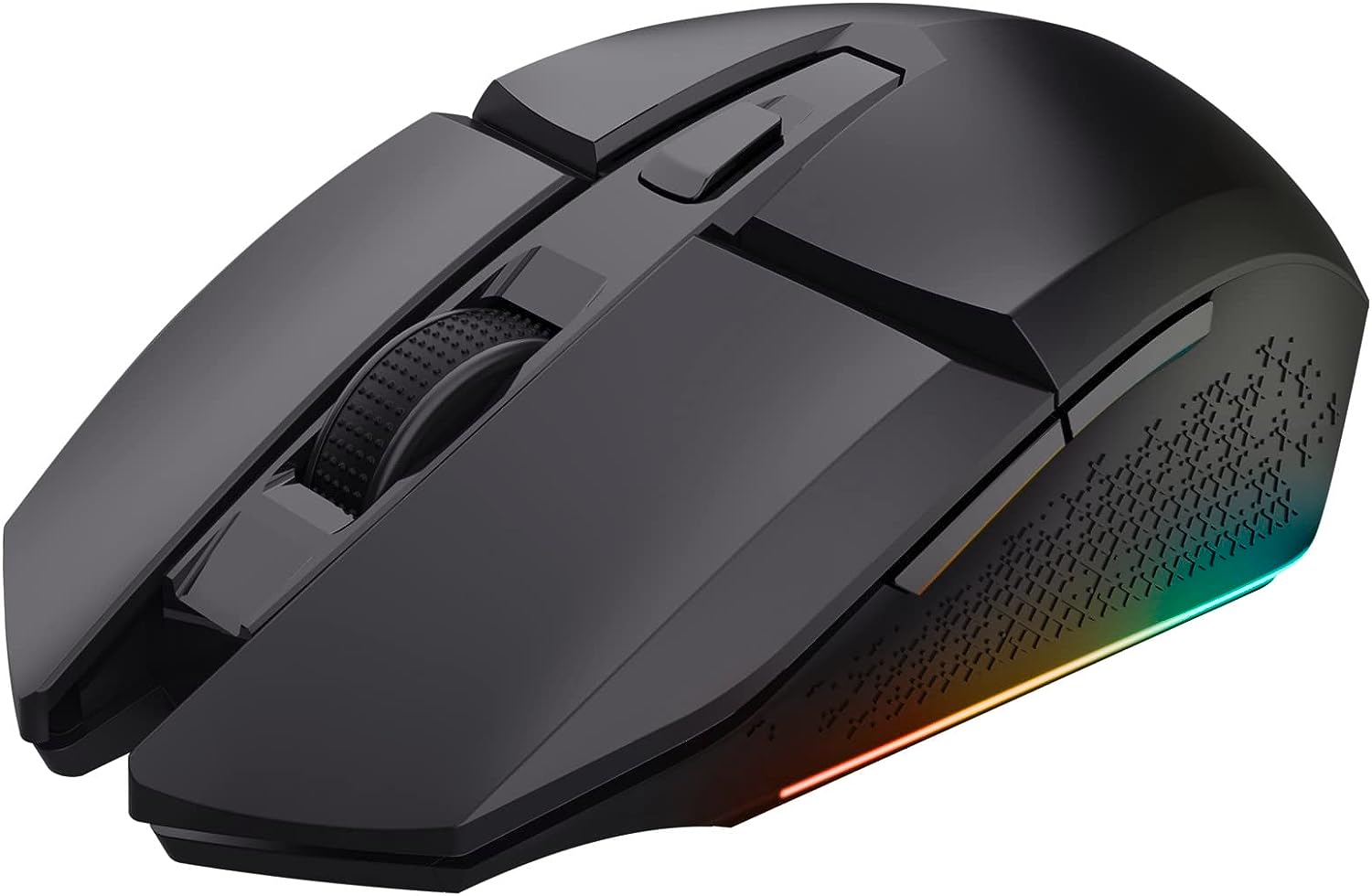 Безжична геймърска мишка Trust Gaming GXT 110 Felox, 4800 DPI, Оптична, 6 бутона, 80 часа живот на батерията, RGB, Черна