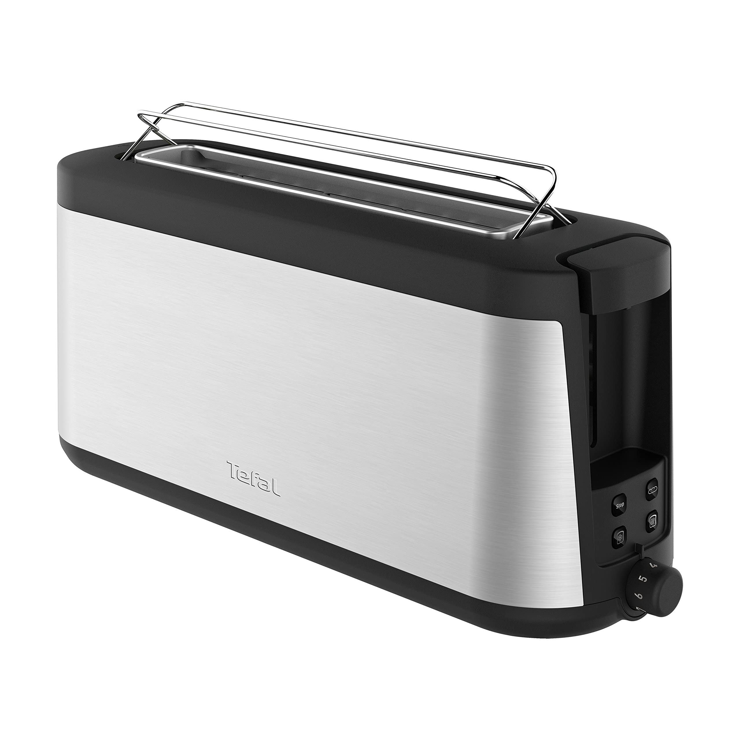 Тостер Tefal TL4308, 1000 W, 7 нива на препичане, Сребрист/черен