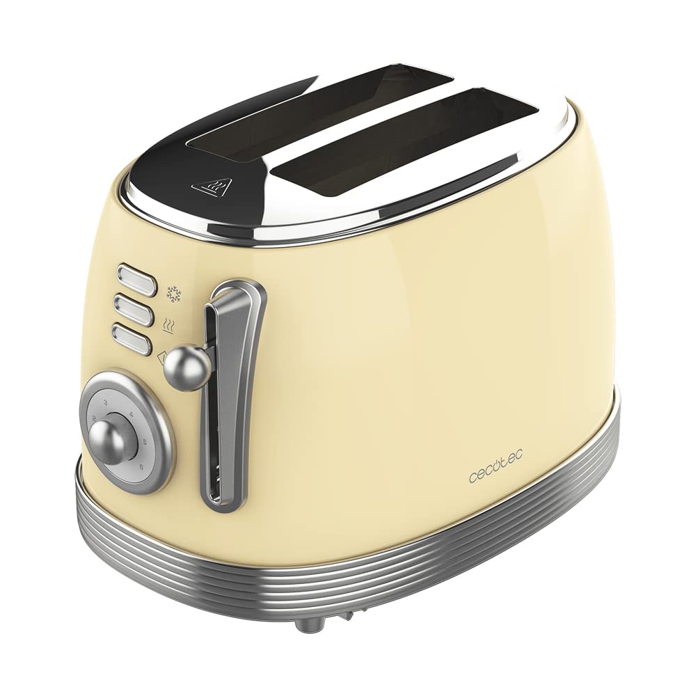 Тостер Cecotec, 850 W, Жълт