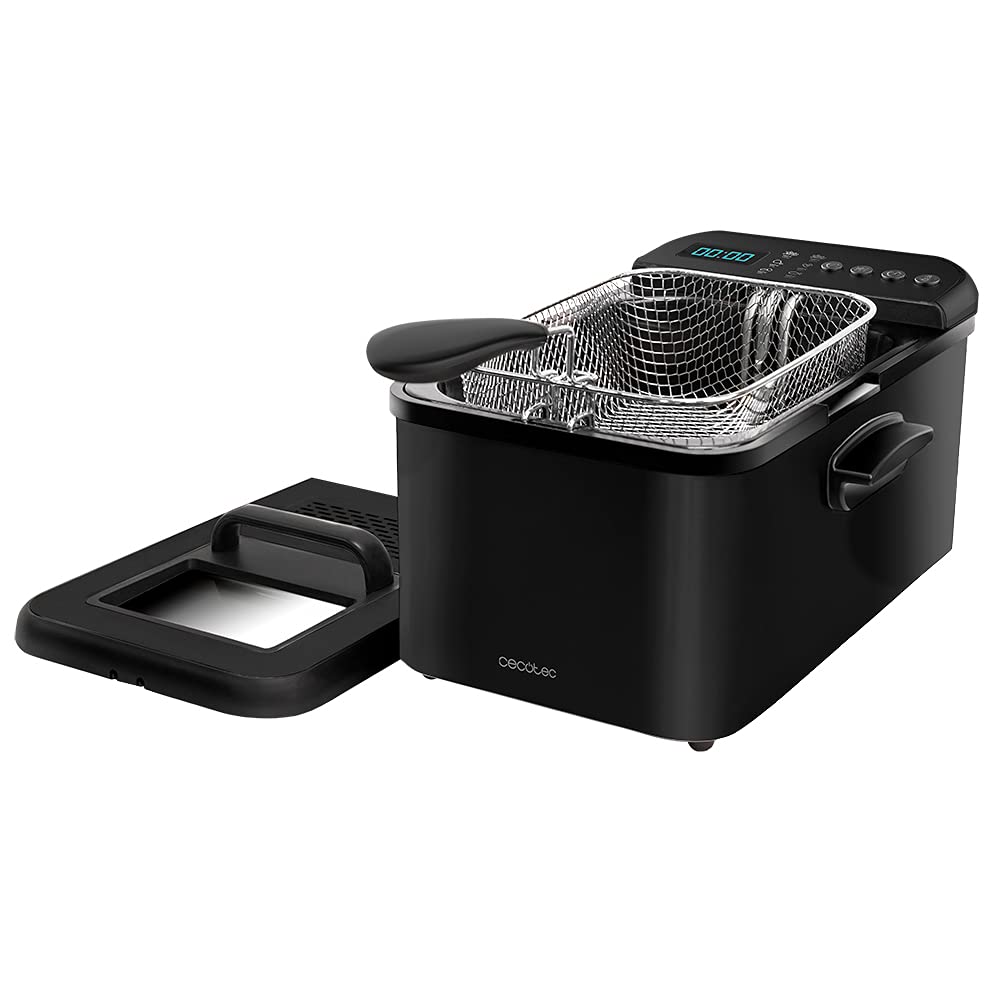 Фритюрник Cecotec Cleanfry Luxury 4000, 3270W, 4.2 литра, Черен
