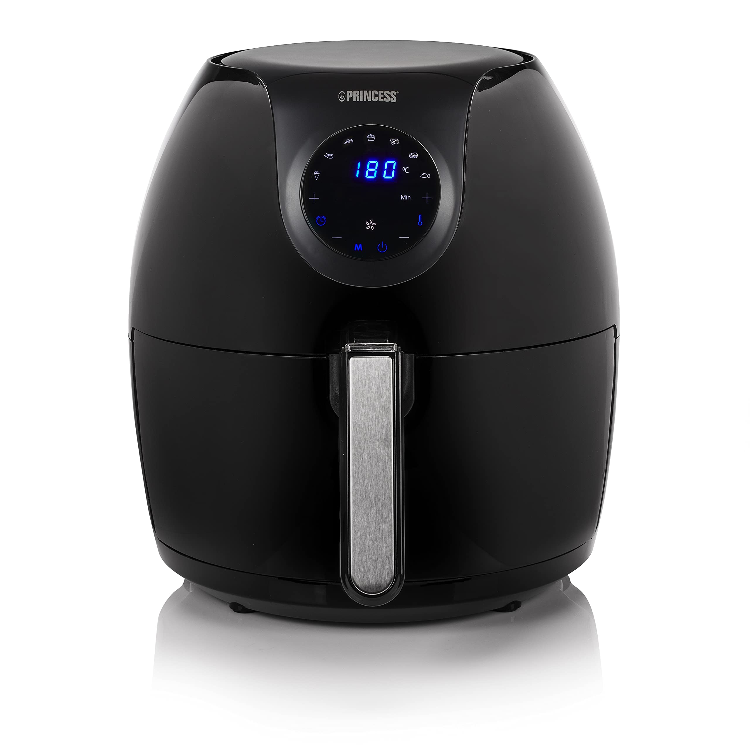 Фритюрник с горещ въздух Princess 182050.01.001, 1700W, 5.2 литра, Черен