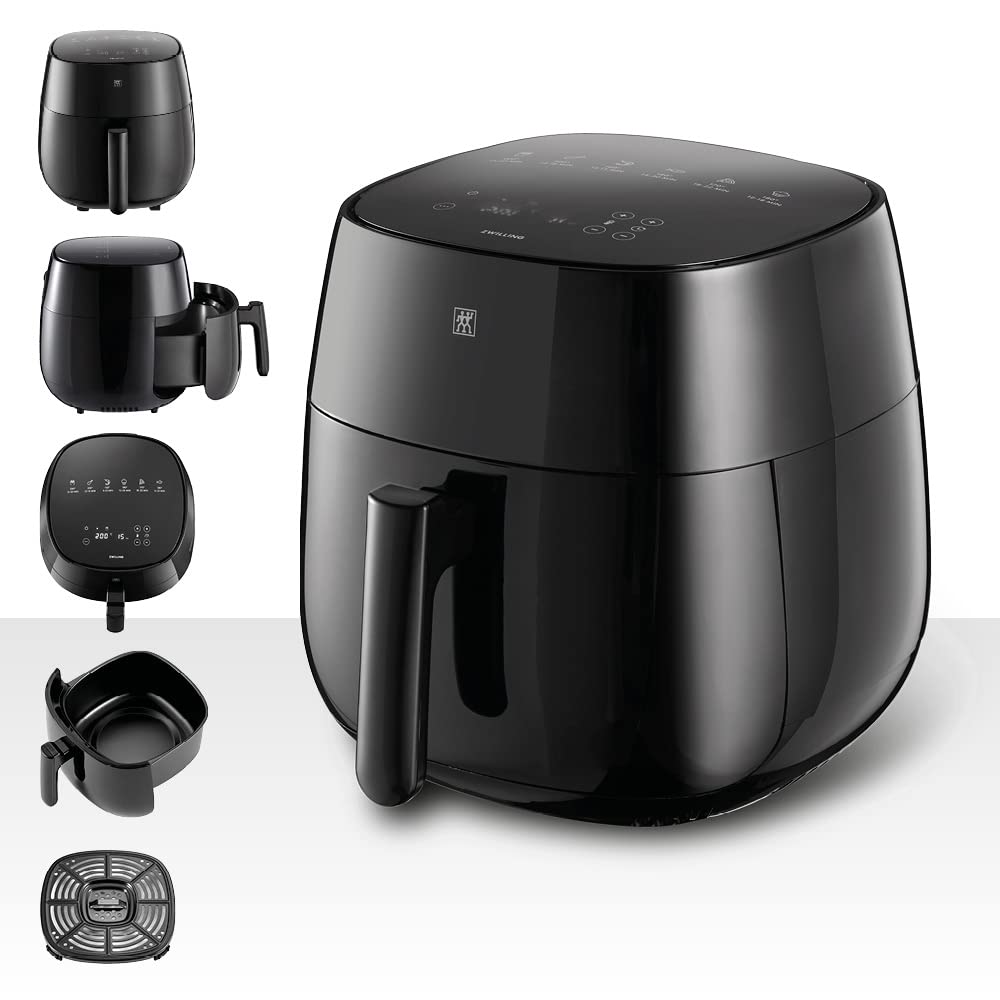 Фритюрник с горещ въздух ZWILLING 1021777, 1400W, 4 литра, Черен