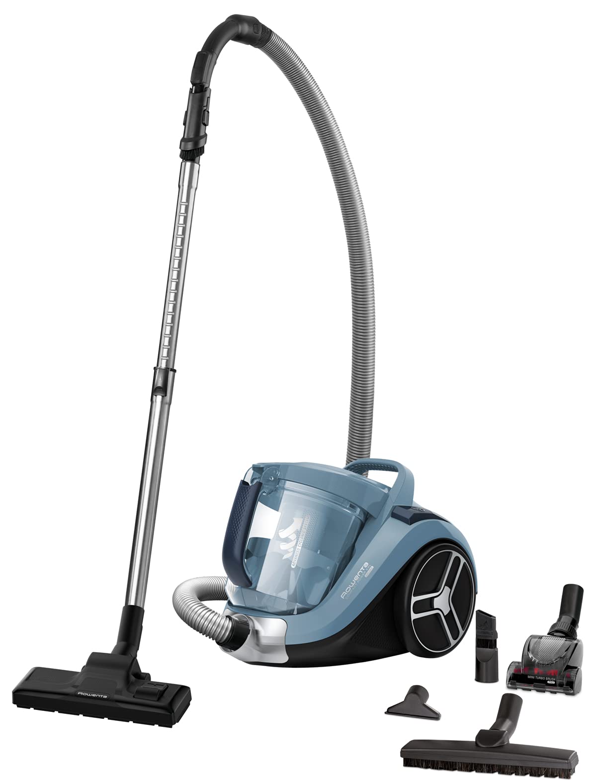 Прахосмукачка Rowenta RO4871, 550 W, 2.5 литра, Синя