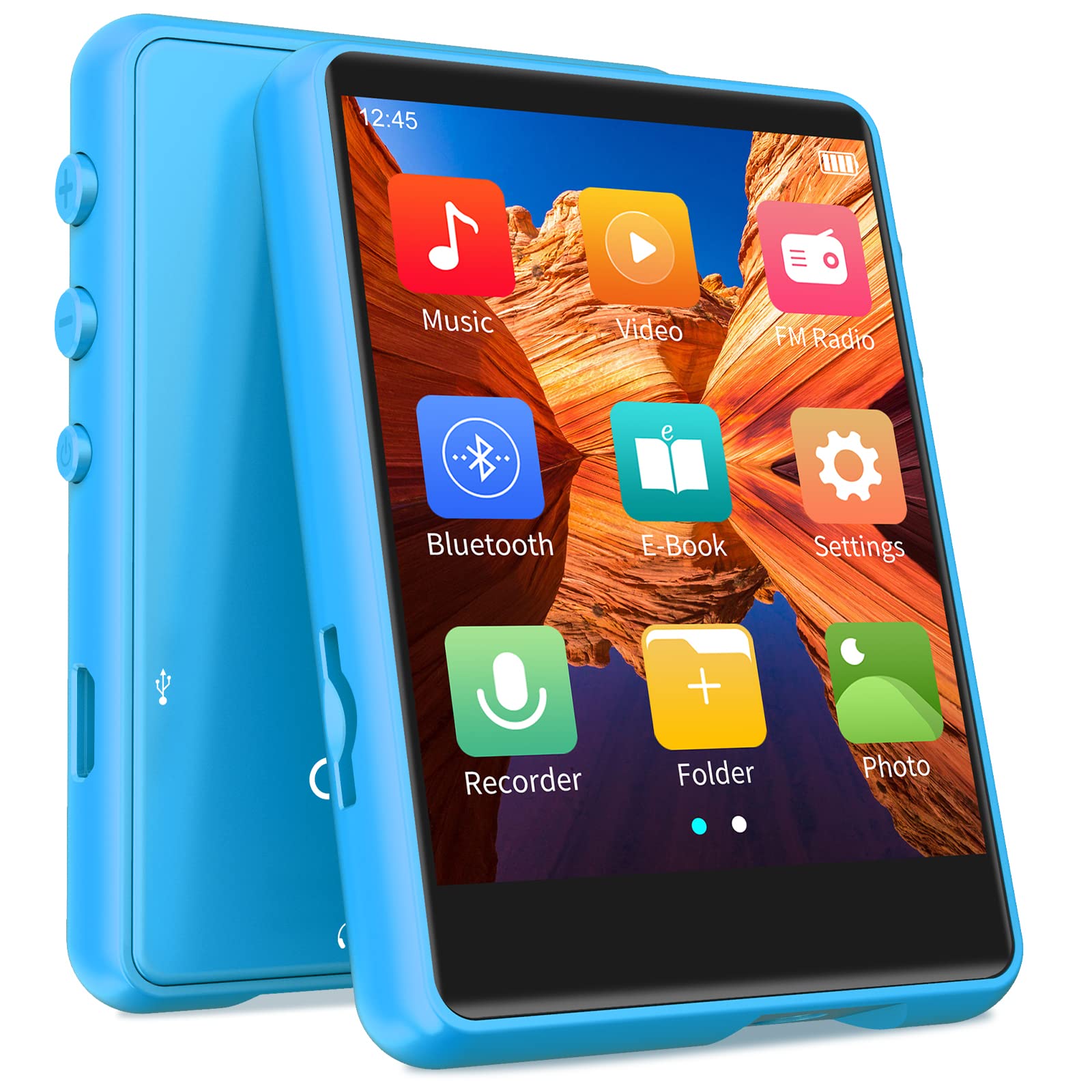 Мултимедиен плейър MECHEN M3, 2.4'', 32 GB, Син, Bluetooth, Син