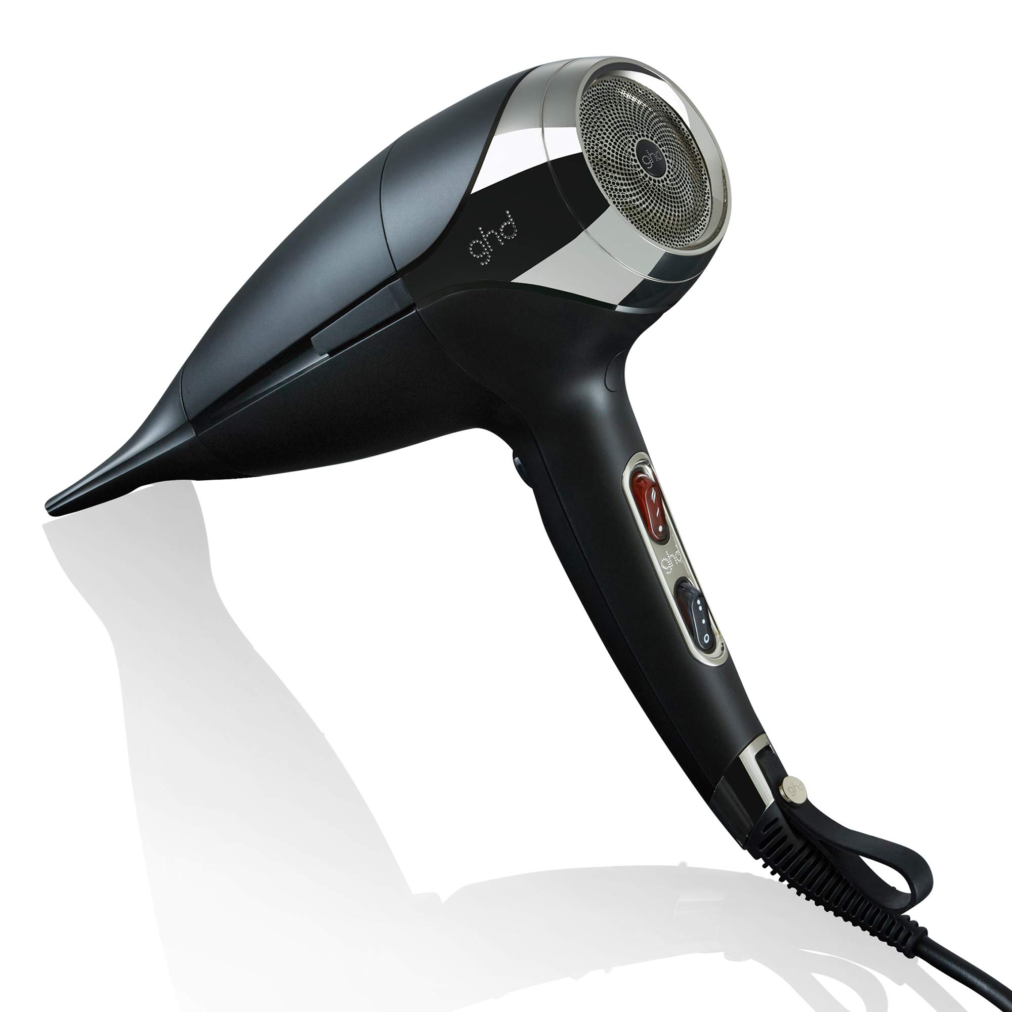 Професионален сешоар Ghd Helios, 2200 W, 3 настройки на вентилатор/температура, Безчетков мотор, Йонизация, ABS пластмас...