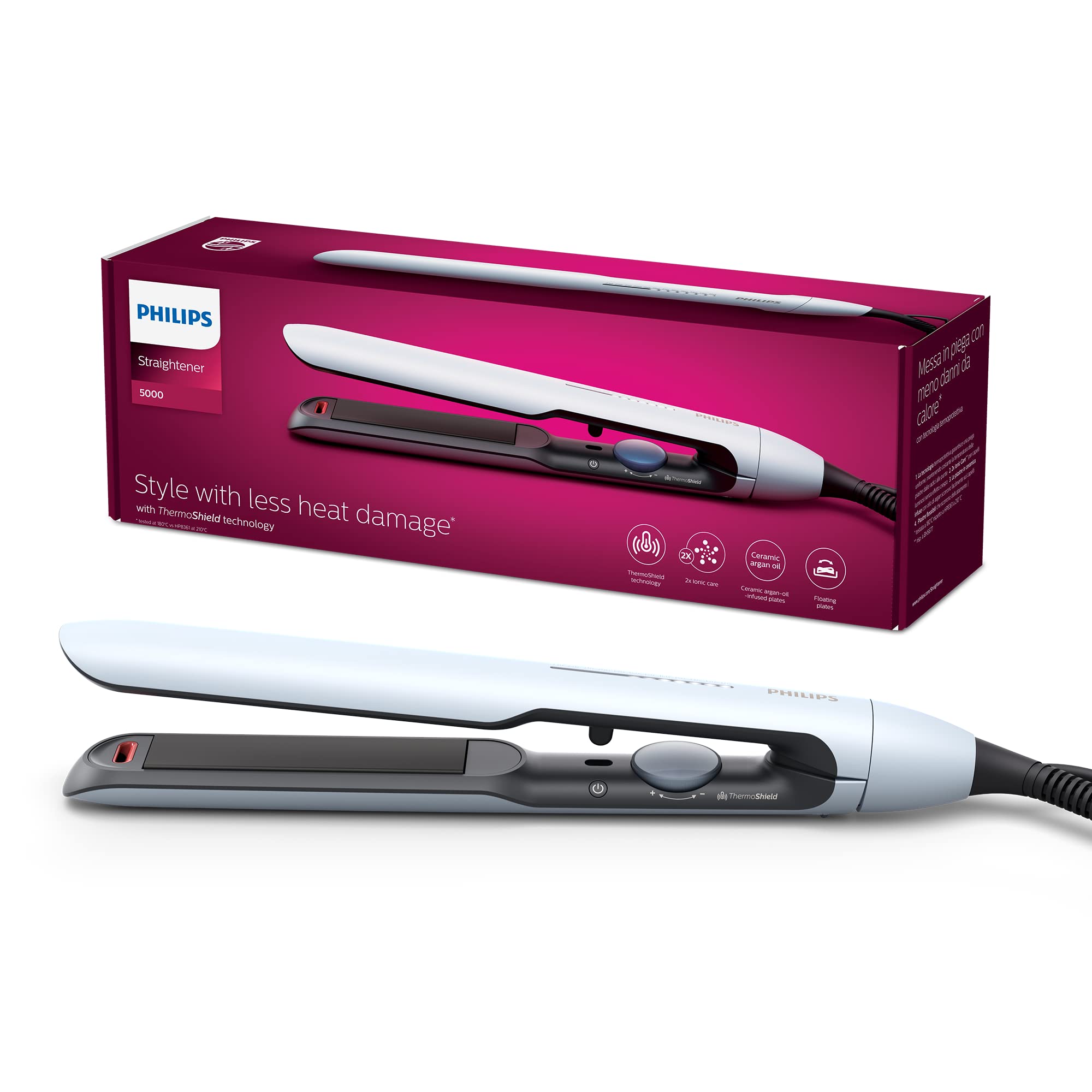 Преса за коса Philips BHS520/00, Бяла