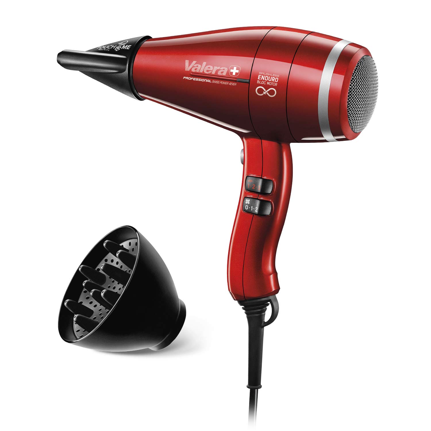 Професионален сешоар Valera Swiss Power4ever, 2400 W, Червен