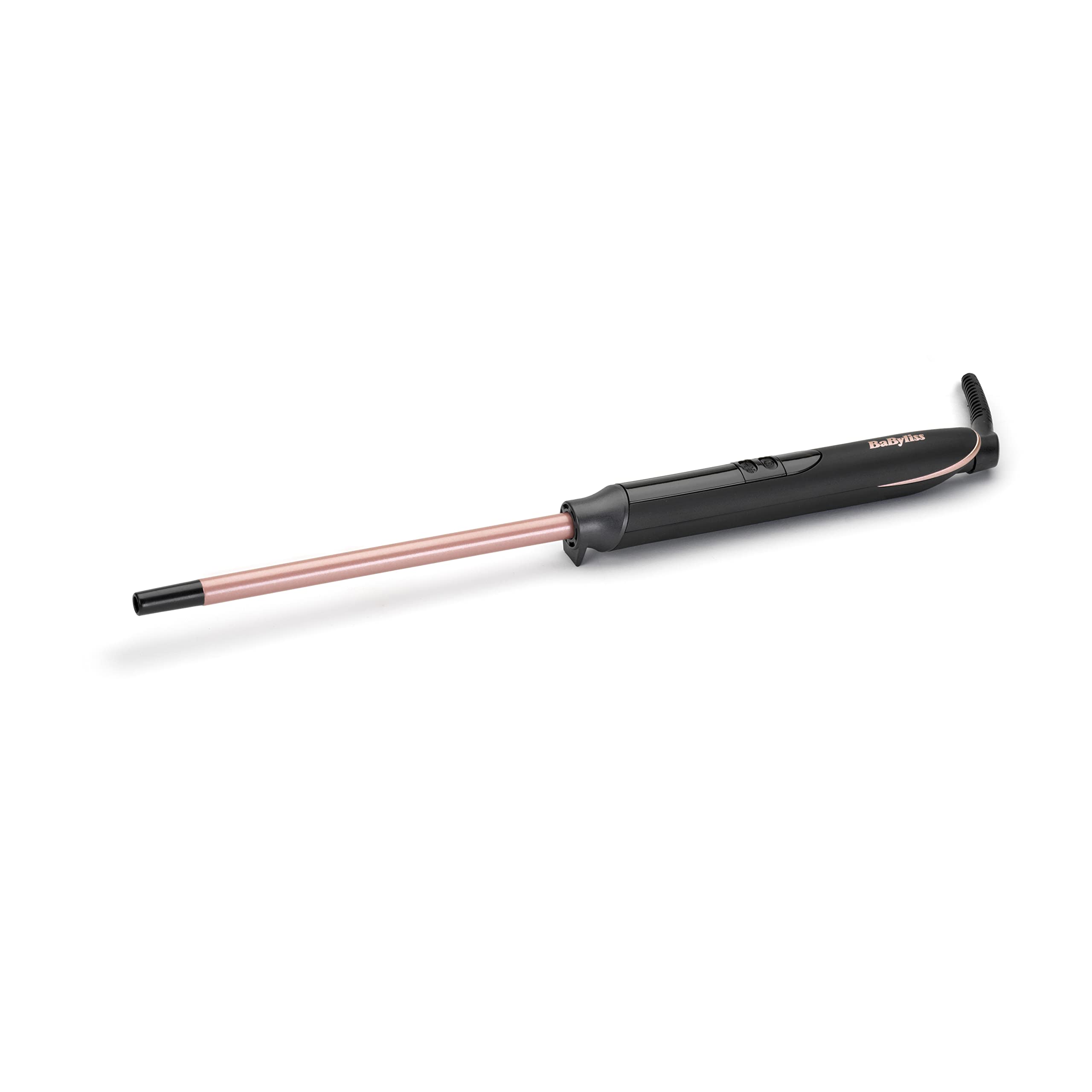 Маша за коса BaByliss C449E, 10мм, Керамично покритие, Розова/Черна
