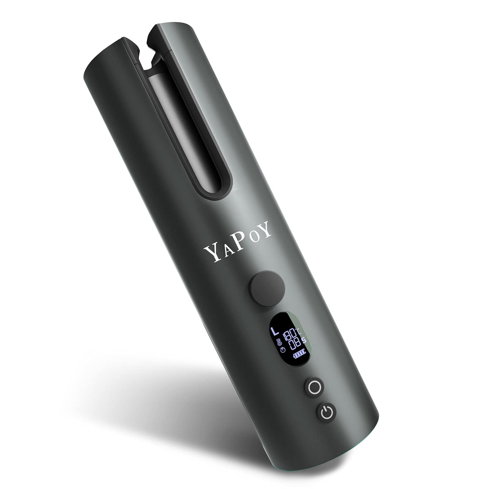 Маша за коса YAPOY, Портативна, Автоматична работа, USB зареждане, Черна