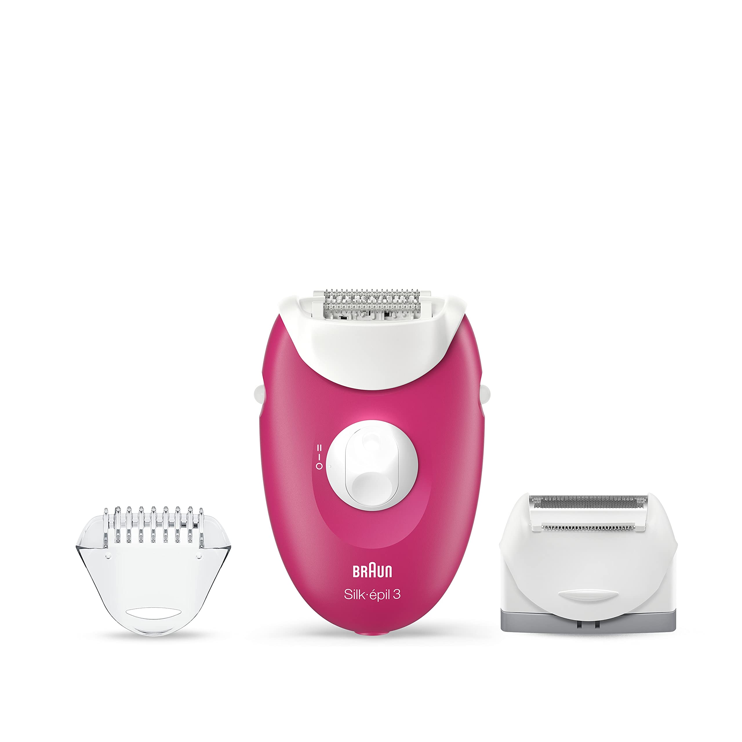 Епилатор Braun Silk-épil 3, Розов/Бял