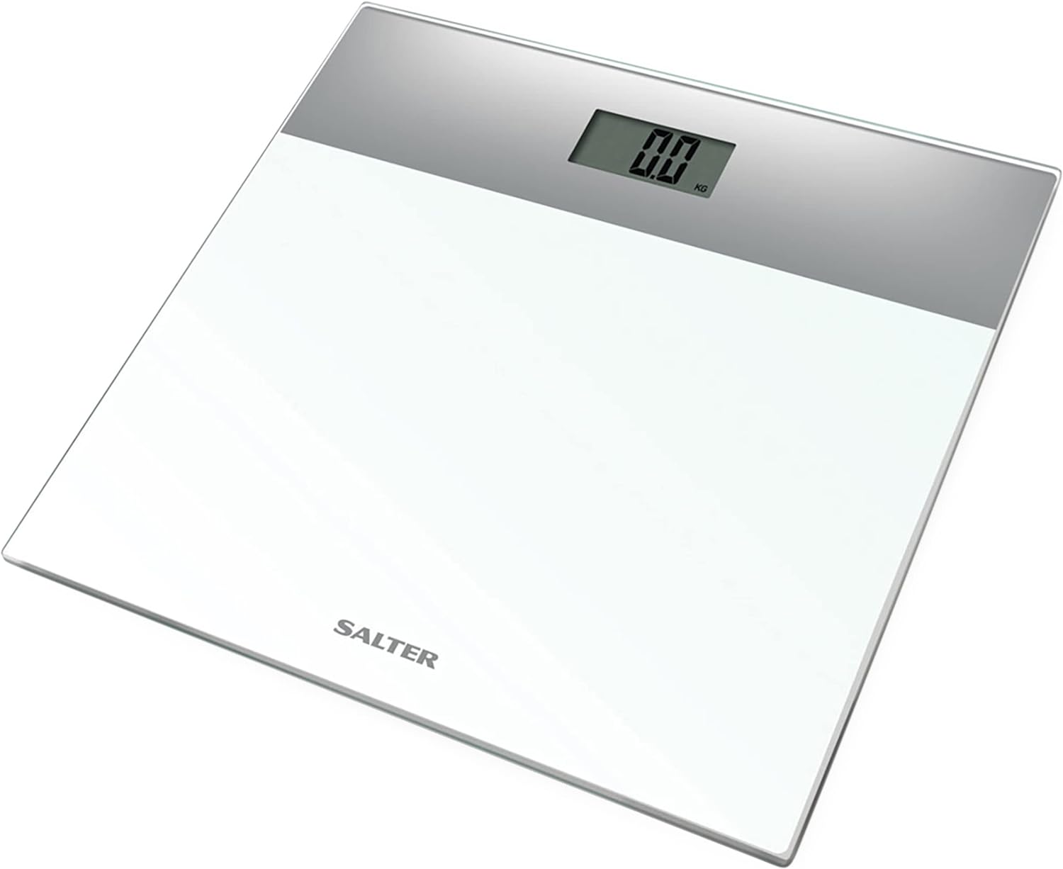 Кантар за телесно тегло Salter 9206, до 180кг, Голям дисплей, Автоматичен старт / стоп, Бял